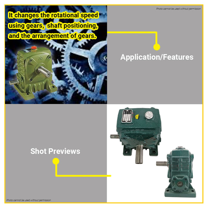 BUILDMATE Mega Worm Gear Speed Reducer Gear Box for Industrial Machines
