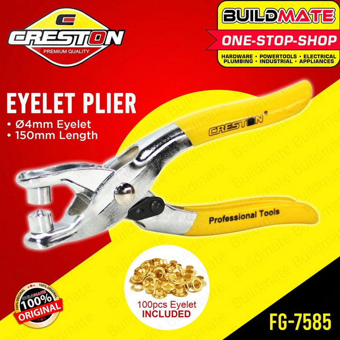 BUILDMATE Creston / Mars Tools 6" Inch Eyelet Pliers 150mm Five-Claw Snap Button Puncher Plier with Eyelet FG-7585 2312-103-6