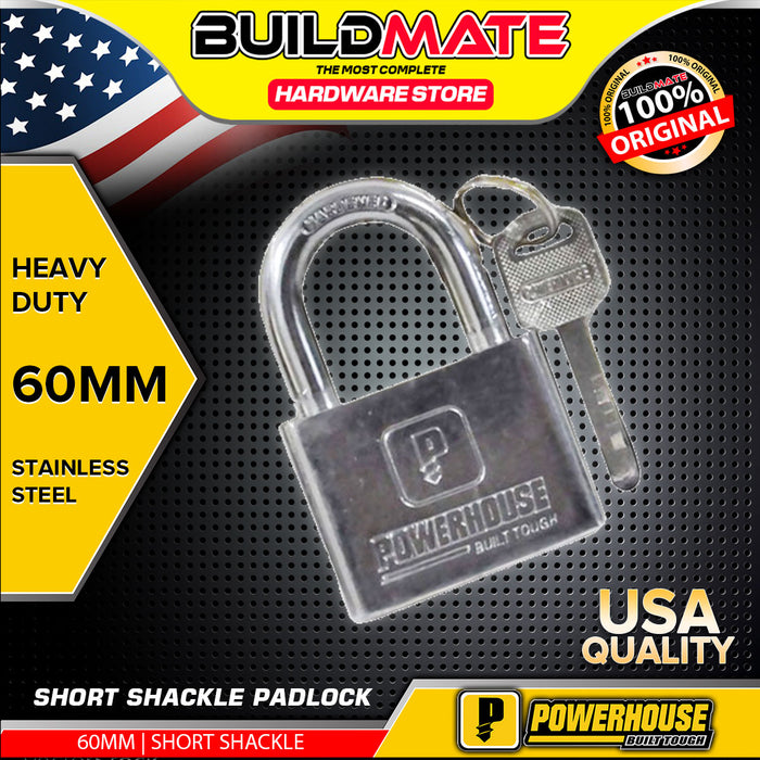 POWERHOUSE Short Shackle Padlock 30mm | 40mm | 50mm | 60mm SOLD PER PIECE •BUILDMATE• PHDH