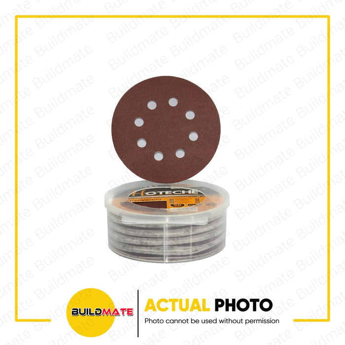 HOTECHE Aluminum Oxide 50 PCS Sanding Disc 5" 125mm P120 | P180 | P240 SOLD PER 50's • BUILDMATE•