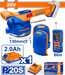 WADFOW Cordless Tile Vibration Machine Combo Kit for Tile Laying & Leveling WOS241185 WCPT - BUILDMATE