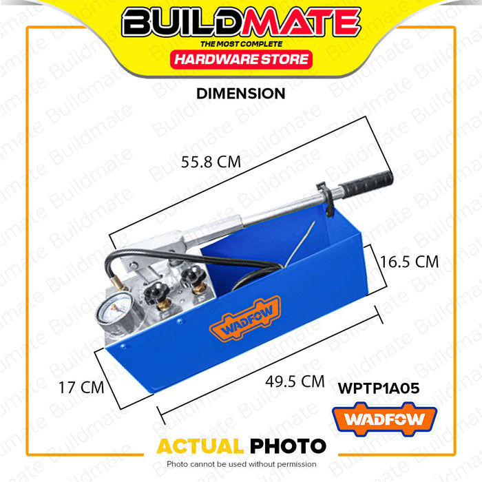 BUILDMATE Wadfow Pressure Testing Pump 0-50 Bar Water / Oil Test Pump for Pipelines Plumbing Tool WPTP1A05 / WPTP1A06 - WHT