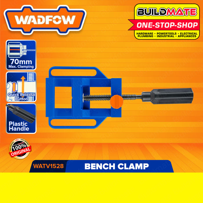 BUILDMATE Wadfow Bench Clamp 70MM Drill Press Vise Wood Clip  with Quick-Release Button WATV1528 WHT