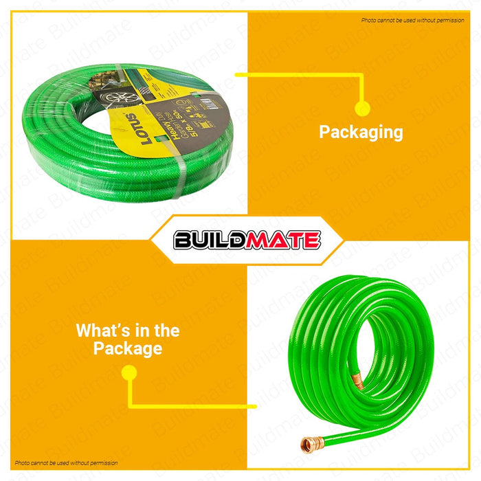 LOTUS Garden Hose For Gardening 5/8 x 50ft LTGT550GHX •BUILDMATE• LHT LUTOS