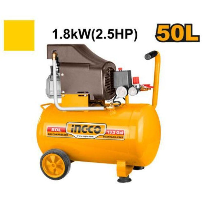 Buildmate x INGCO 50L Air Compressor 2.5HP 1.8kW 8bar Oil Lubricated AC255016P IPT