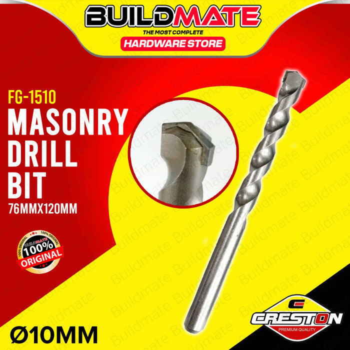 BUILDMATE Creston Masonry Drill Bit 3MM - 12MM for Rotary Hammer, Concrete, Brick, Stone Hole Drilling Tool SOLD PER PIECE