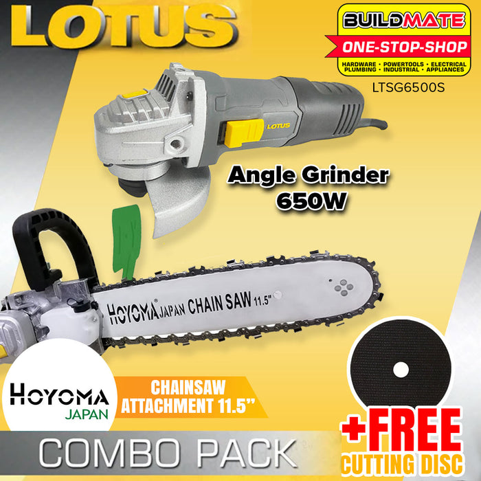 [Bundle] Angle Grinder + Hoyoma Chainsaw Attachment Stand Adaptor with FREE