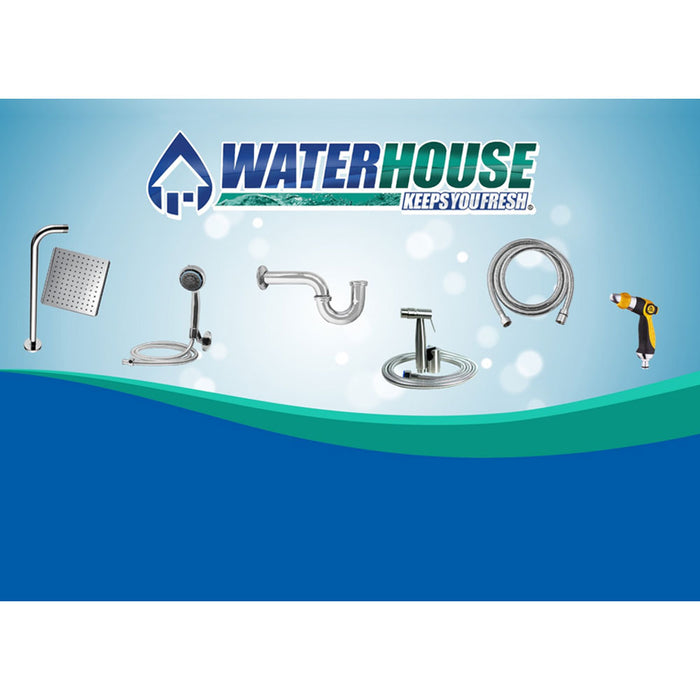 BUILDMATE Waterhouse Chrome Alloy 3 Way Angle Valve with 2 Knobs 1/2"x1/2"x3/8 with 1/2" Adaptor WH-CAV3-121238