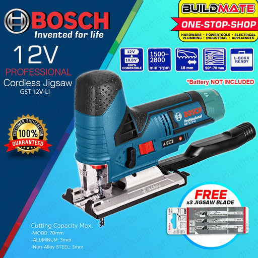 BOSCH Cordless Jigsaw Jig Saw 06015A10L1 GST12V LI Solo 100 ORIGINAL AUTHENTIC BUILDMATE BLC