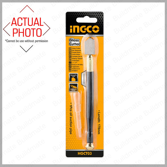 BUILDMATE Ingco Diamond Blade Glass Cutter Pencil Cutter Oil Cutting Glass Marking Pen •BUILDMATE• IHT