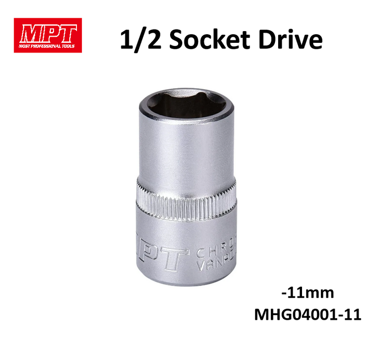MPT 1/2" Socket Drive 9mm - 32mm ACC • MOST PROFESSIONAL TOOLS •