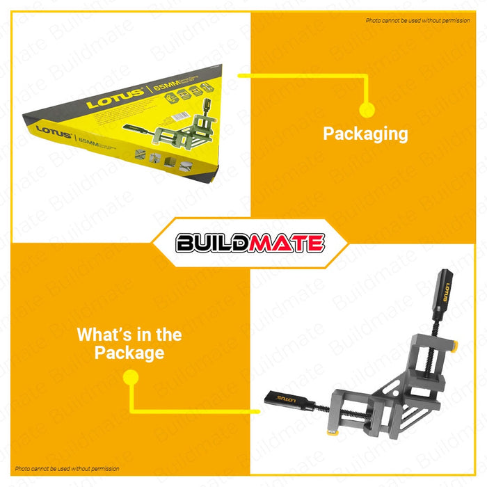 LOTUS Corner Clamp Quick 90° 65mm LTHT65CCX •BUILDMATE• LHT