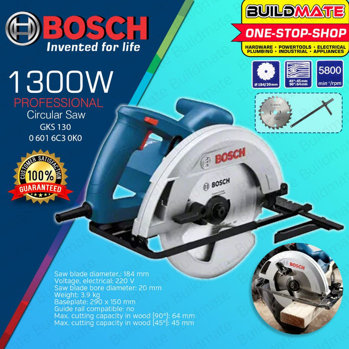 BOSCH Handheld Circular Saw 1300W 1400W Wood Cutter Woodworking