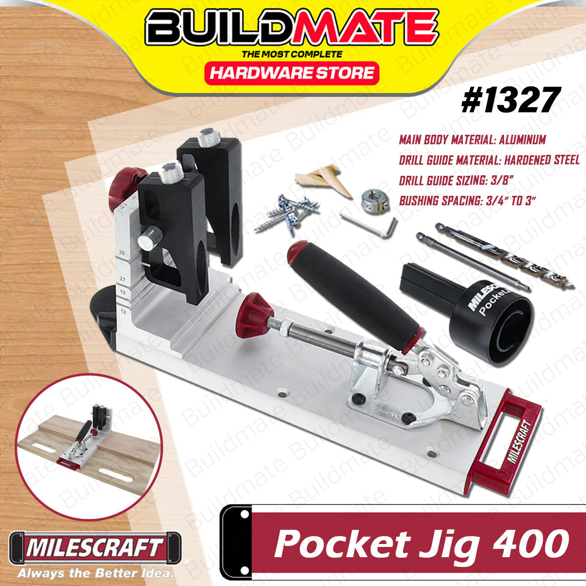 Pocket-Hole Jig HD KJHD - KREG (Gabarit de trous de poche