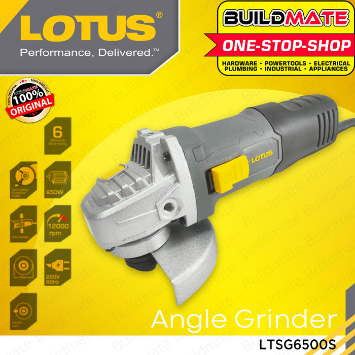 [Bundle] BUILDMATE Lotus Angle Grinder 650W LTSG6500S + Mailtank Chainsaw Attachment Stand Adpator with FREE DISC