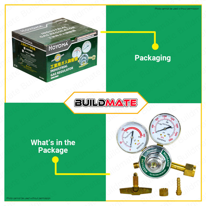 HOYOMA Gas Regulator with PVC handle SOLD PER PIECE •BUILDMATE• HYMHT