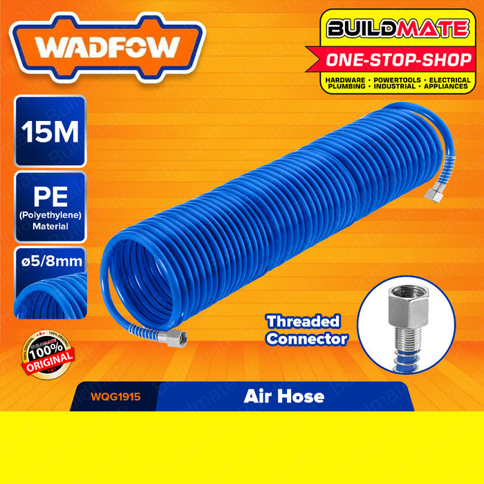 BUILDMATE Wadfow Air Hose 10M | 15M Breathing Air Compressor Hose Tube with Threaded Connector • WHT