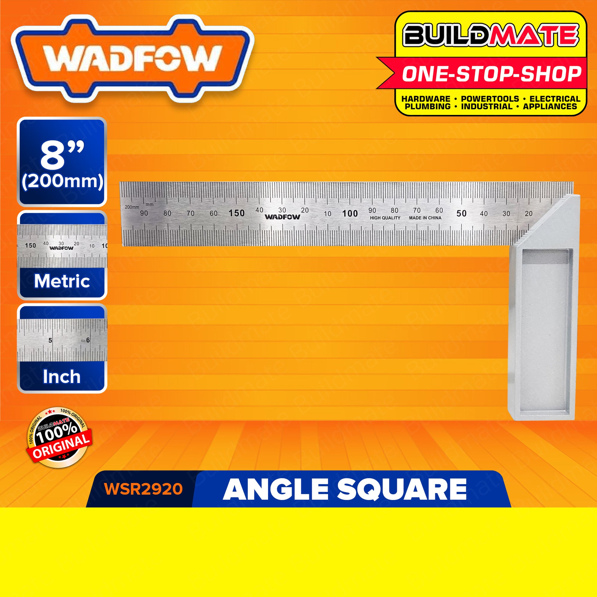BUILDMATE Wadfow Angle Ruler 8