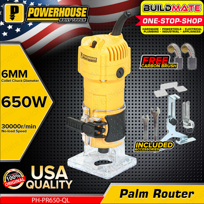 BUILDMATE Powerhouse Palm Router Trimmer 6mm 500W | 650W [SOLD PER SET ...