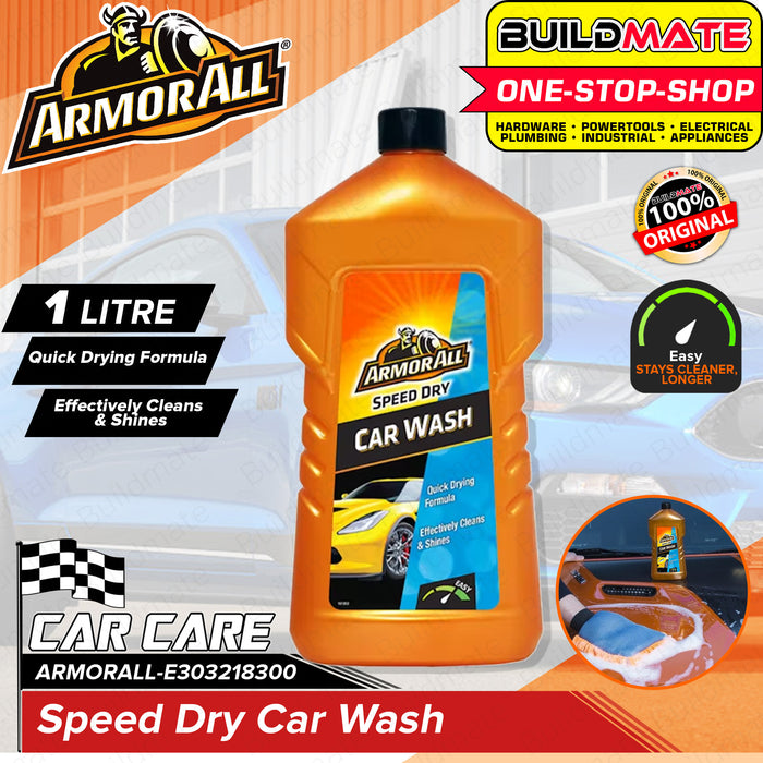 BUILDMATE Armor All Car Wash Speed Dry 1L Car Wash Soap Foaming Car Wash Cleaning Soap Cleaning Tools for Cars Cleans the Toughest Automotive Dirt and Grime Automotive Cleaner E303218300 •