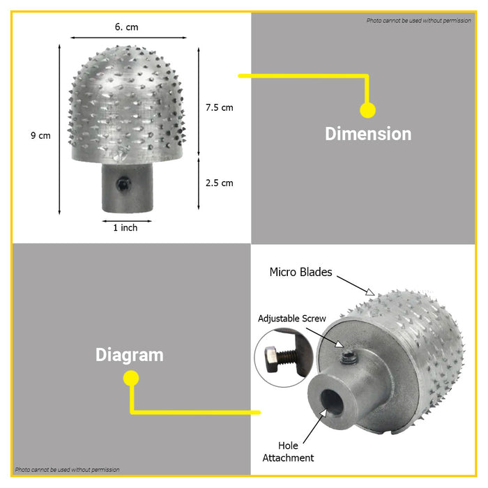 HOYOMA Head Only for Coconut Grater HT-CGH3 •BUILDMATE• HYMA