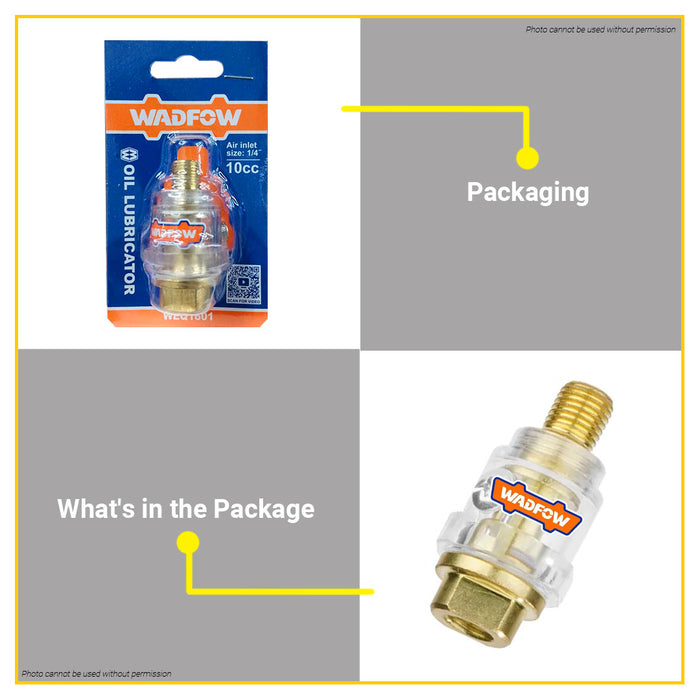 BUILDMATE Wadfow 1/4" Inch Lubricating Oil Head 10cc WEQ1601 - WHT