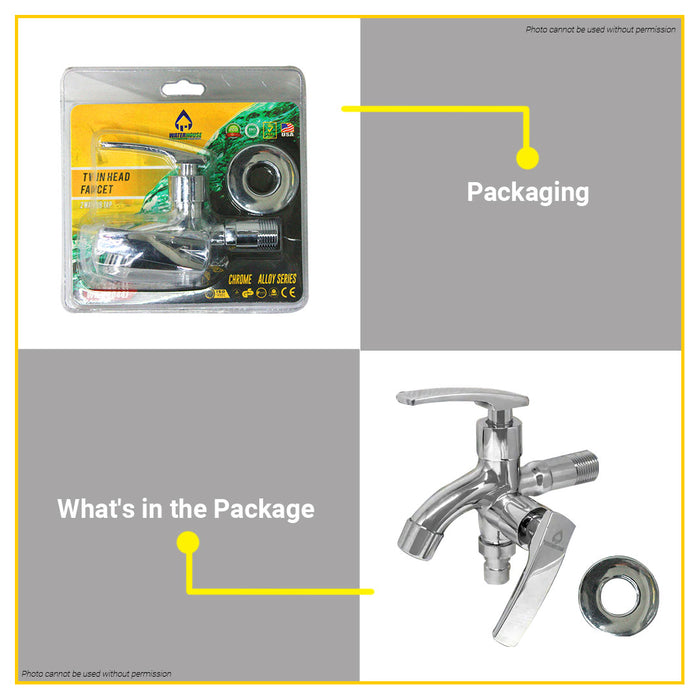 WATERHOUSE by POWERHOUSE 2 Way Bibb Tap Faucet Lever Handle 230441 •BUILDMATE•