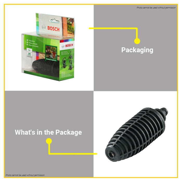 BUILDMATE Bosch Rotary Nozzle Spare Part for Pressure Washer High-Speed Rotating Jet Nozzle - AQT