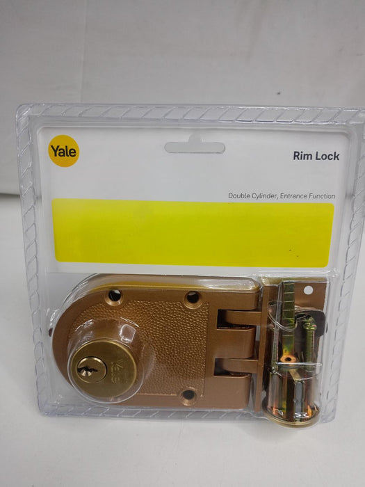 YALE Essential Double Cylinder Rim Lock (Gold Plated) #YEK102GL