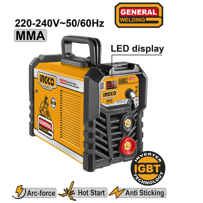 [NEW!] BUILDMATE Ingco Portable Inverter Welding Machine IGBT ARC Inverter Welder Machine + FREE IPT