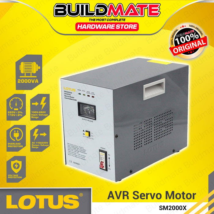 BUILDMATE Lotus AVR Servo Motor Type Control 500VA - 3000VA Automatic Voltage Regulator - LPT