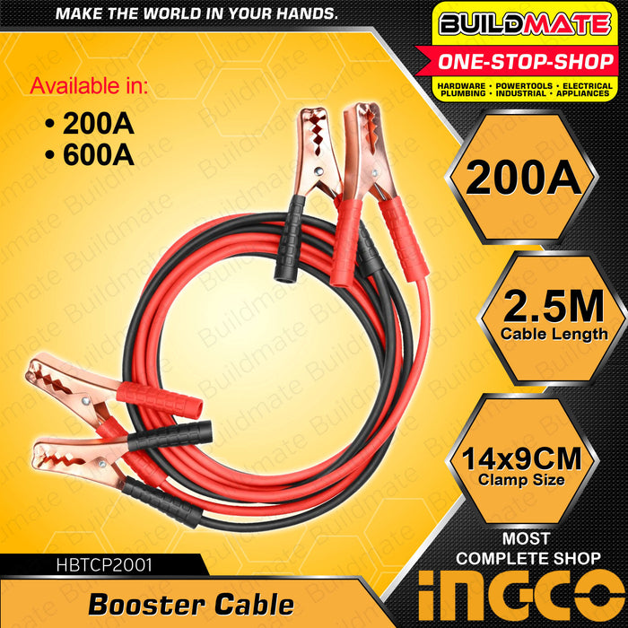 INGCO 200A Jumper Booster Cable for Car Variant Jump Lead Jumper Cable Jump Start Car Alligator Clips HBTCP2001 •BUILDMATE• IHT