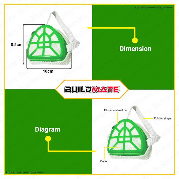 HOYOMA Dust Mask Face Mask For Work H-2001 •BUILDMATE• HYMHT