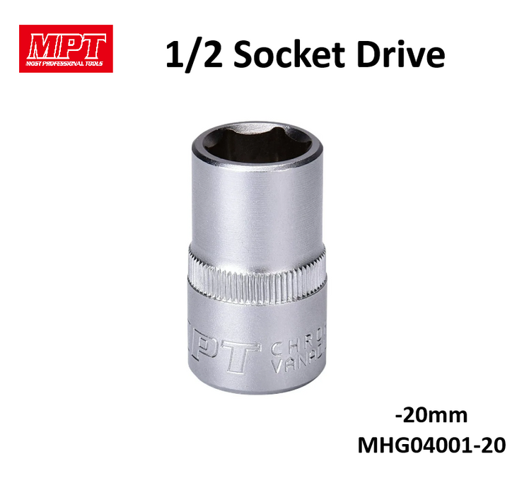 MPT 1/2" Socket Drive 9mm - 32mm ACC • MOST PROFESSIONAL TOOLS •