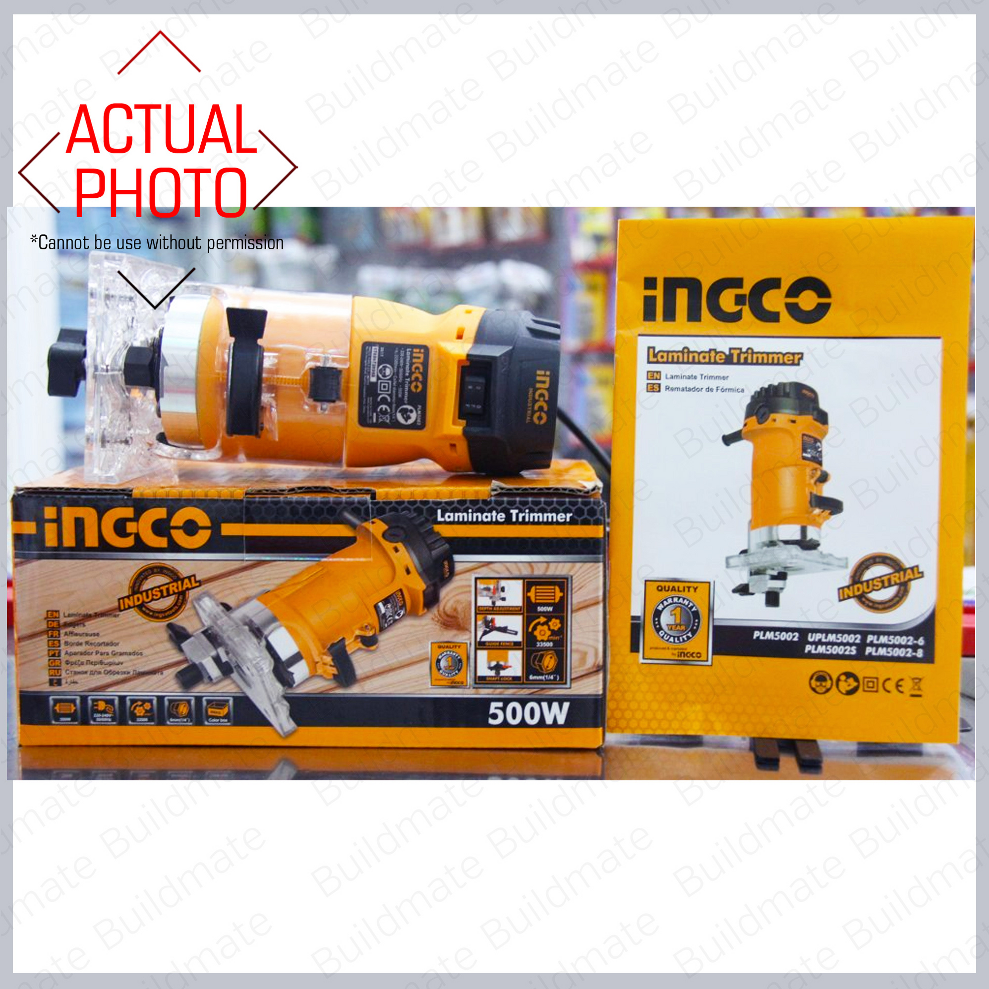 [FREE] INGCO Laminate Trimmer Palm Router Mini 600W 1/4 PLM6001 NEWMOD ...