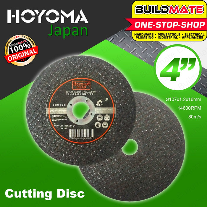 HOYOMA Cutting Disc Wheel For Steel 4" Inch For Angle Grinder Cutting Wheel •BUILDMATE• HYMHT