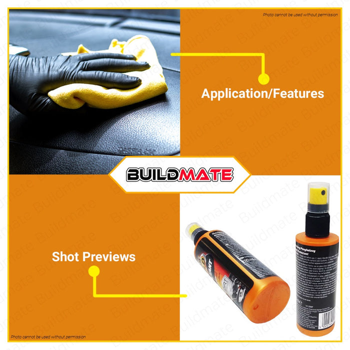 BUILDMATE Armor All Shield Extreme Protectant Spray 120ML Gloss Finish Car Care Sprayer Protectant Clean, Shines and Protects Vinyl, Rubber and Plastic Car Cleaner Suitable for Automotive Household Usage E303225700 •