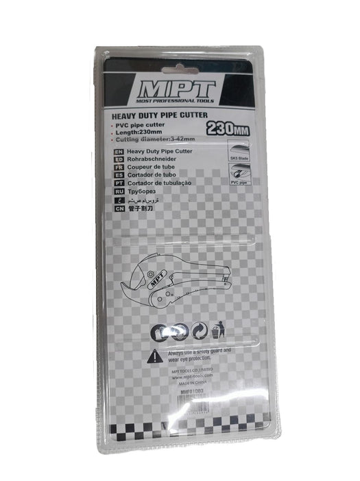 MPT 190mm | 230mm PVC Pipe Cutter Heady Duty MHF01002 | MHF01003 HT •MOST PROFESSIONAL TOOLS •
