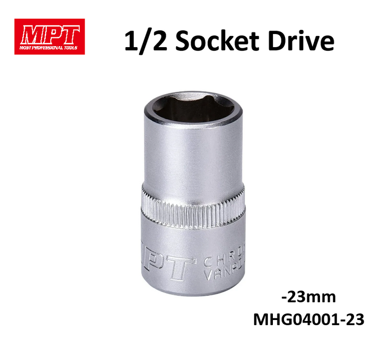 MPT 1/2" Socket Drive 9mm - 32mm ACC • MOST PROFESSIONAL TOOLS •