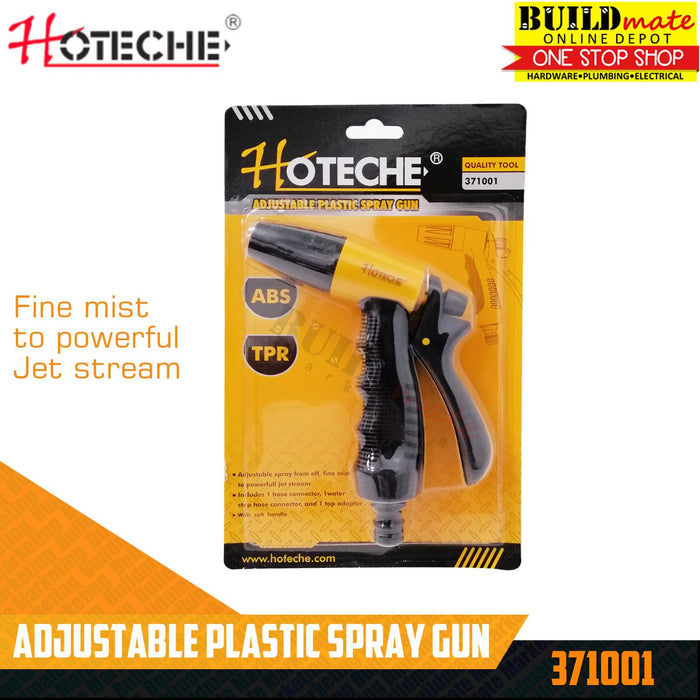 Hoteche Adjustable Plastic Spray Gun FULL & MIST 371001 •BUILDMATE• 