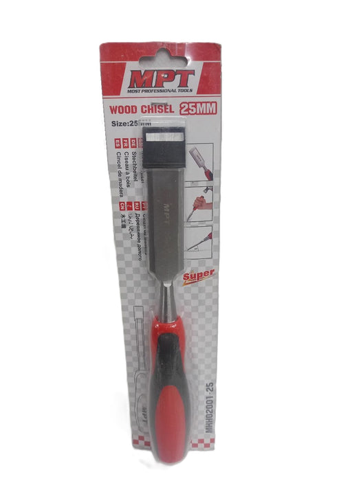 MPT Wood Chisel 6MM - 50MM Wood Carving Flat Chisel Pait / Paet Firmer Chisel Wood Working Chisel Hand Chisel For Woodworking Sharp Blade Durable Edge HT