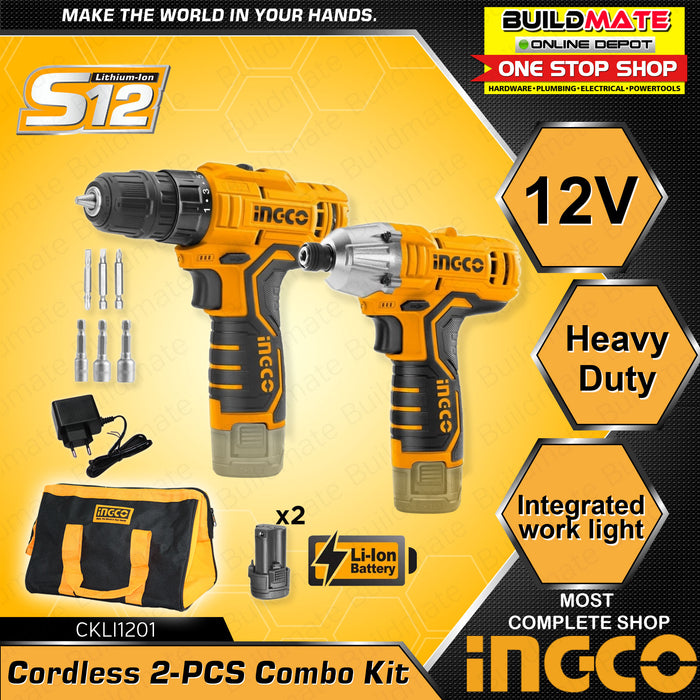 INGCO Lithium-Ion Cordless Drill and Driver 12V CKLI1201 •BUILDMATE• ICPT