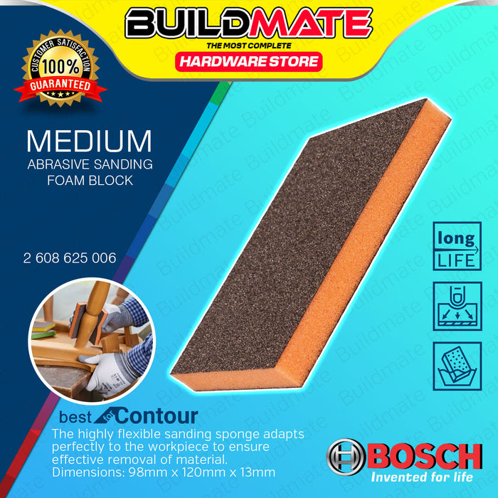 BUILDMATE Bosch 98x120x13mm S473 Contour Sanding Pad Combi Foam Abrasive Sponge FINE-SUPER FINE BAX