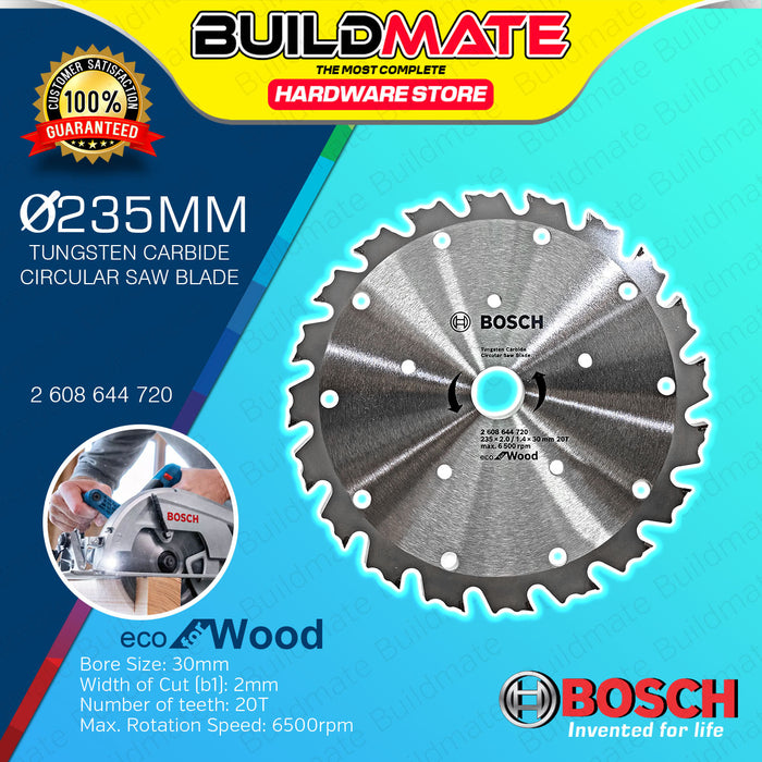 BUILDMATE Bosch Tungsten Carbide Circular Saw Blade Wheel 7 1/4" - 10" Inch CoolteQ Eco for Wood BAX