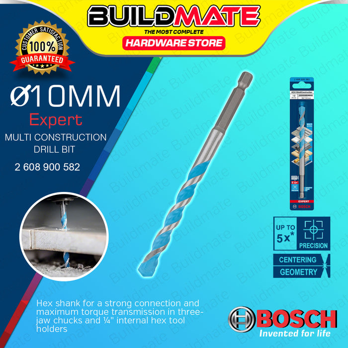 BUILDMATE Bosch EXPERT HEX-9 MCB Multi Construction Drill Bit 1/4" Shank 3MM - 12MM for Wood - BAX