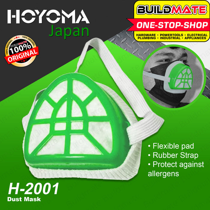 HOYOMA Dust Mask Face Mask For Work H-2001 •BUILDMATE• HYMHT