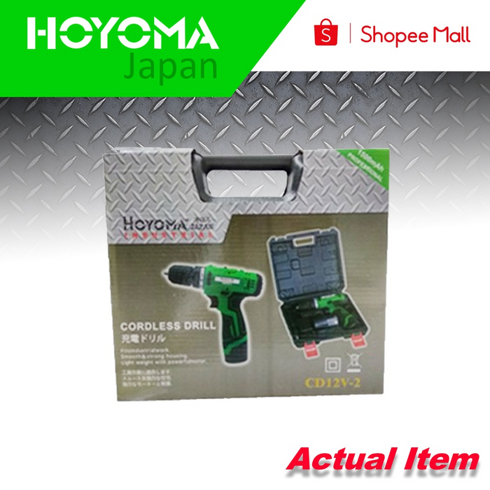 INGCO | HOYOMA Lithium Ion Cordless Drill 12V CD12V-2 | CDLI1241 •BUILDMATE• ICPT