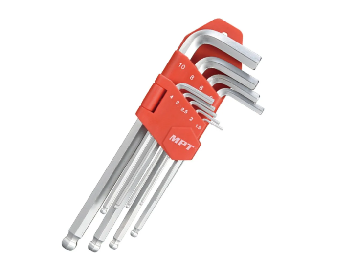 MPT 9pcs Ball Point End Hex Key Set MHA02002-2 HT • MOST PROFESSIONAL TOOLS •