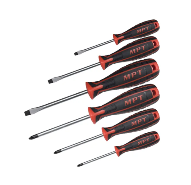 MPT 6pcs Screwdriver Set (6pcs/set) Magnetic tip MHA01006 HT  • MOST PROFESSIONAL TOOLS •