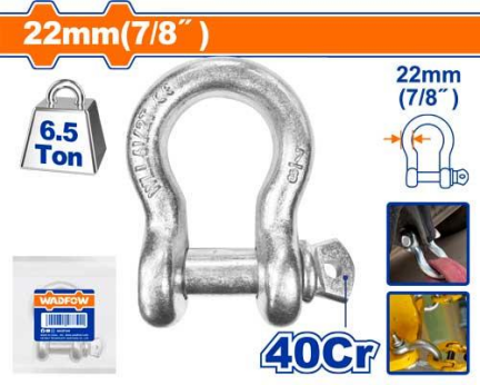 WADFOW 16, 19, 22mm Screw Pin Anchor Shackle WSAK2316 WSAK2319 WSAK2322 WHT - BUILDMATE